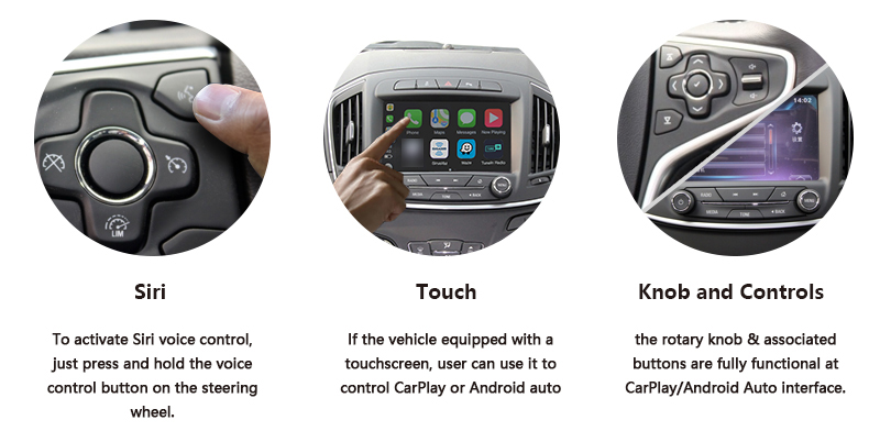 Wireless CarPlay AndroidAuto Smart Module for Buick 14-15 models Regal-Control method.jpg