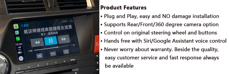 kSmart auto Peugeot Wireless CarPlay