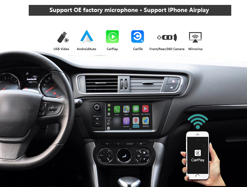 Citroen Apple CarPlay AndroidAuto Smart Module for Citroen C3-XR 15-18 models-1.jpg