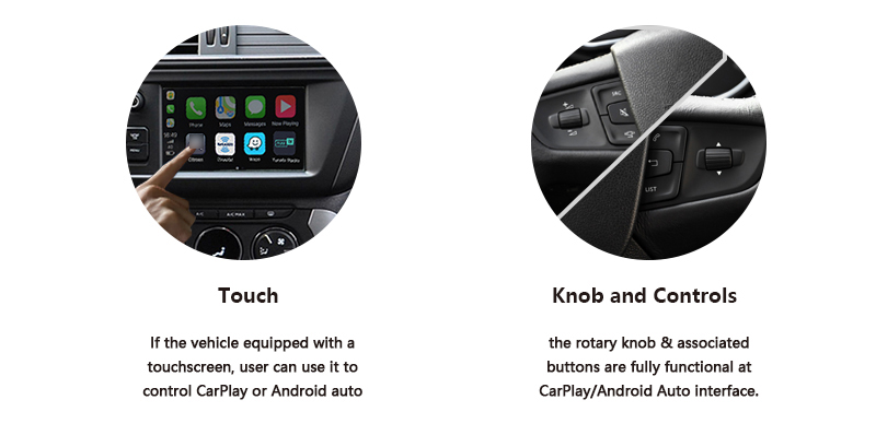 Wireless CarPlay AndroidAuto Smart Module for Citroen C3-XR 15-18 models-Control method.jpg