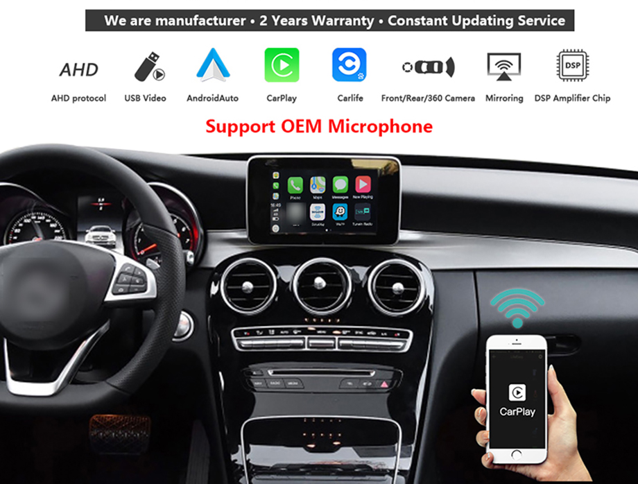 Wireless CarPlay AndroidAuto Smart Module for Benz C Class GLC-1.jpg