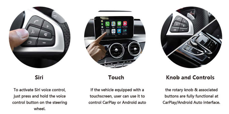Wireless CarPlay AndroidAuto Smart Module for Benz C Class GLC-Control method.jpg