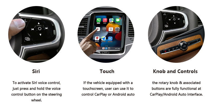 kSmart auto wireless CarPlay for Volvo XC90-Control method.jpg